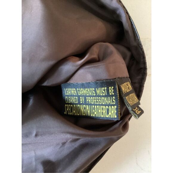 Scully 100% Leather Brown Vest Sz 2XL Lambskin Snap Front - Picture 9 of 11